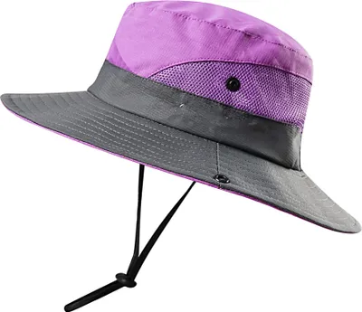 Obrázek produktu pro Skládací venkovní sluneční klobouk pro ženy s UV ochranou a otvorem pro culík