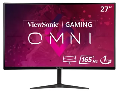 Obrázek produktu pro Viewsonic VX Series VX2718-2KPC-MHD, 68,6 cm (27"), 2560 x 1440 px, Quad HD, LED, 1 ms, Černá