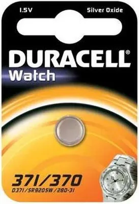 Produktbild von DURACELL Silber-Oxid Uhrenzelle "Watch", 371/370, 1er
