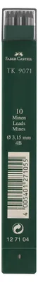 Image de Faber-Castell 127104 Fallmine TK® für 3,15 mm Härtegrad 4B tiefschwarz