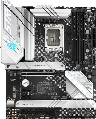 Zdjęcie produktu dla ASUS ROG STRIX B660-A GAMING WIFI D4, Intel, LGA 1700, Intel® Celeron®, Intel® Core™ i3, Intel® Core™ i5, Intel® Core™ i7, Intel® Core™ i9,..., LGA 1700, DDR4-SDRAM, 128 GB
