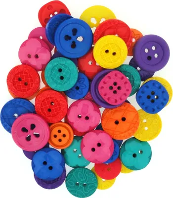 Produktbild von Dress It Up Knöpfe Color Me Knopfmischungen in verschiedenen Farben : My World Color Me: My World