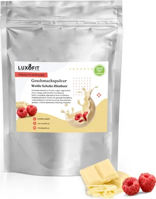 Immagine prodotto di Polvere di cioccolato bianco al lampone Mix Flavour 300 g