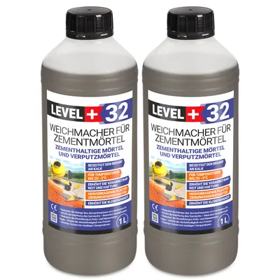Produktbild von Weichmacher für Mörtel 2L, ersetzt Kalk in Mauer- und Putzmörteln, Plastifizierer für Zementmörtel und Putz RM32