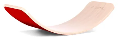 Produktbild von Wobbel Board Original - Leinen-Whitewash, Filz rot