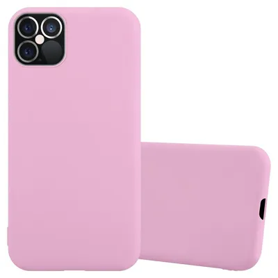 Produktbild von Cadorabo Hülle für Apple iPhone 12 / 12 PRO Schutzhülle in Rosa Handyhülle TPU Silikon Etui Case Cover