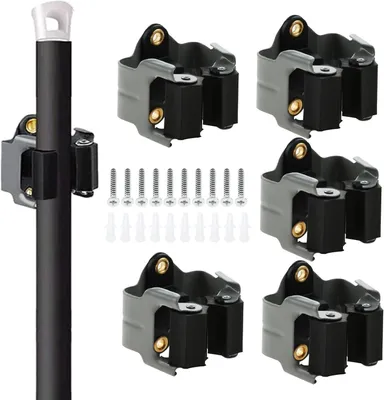 Productafbeelding van Heavy-duty Dweilbezem Houders voor Muurmontage | Gereedschap Organizer voor Garage en Tuin