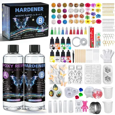 Epoxidharz-Set für Anfänger, 600 ml, 1:1 Mischverhältnis