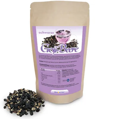 Produktbild von Goji Beeren - schwarz getrocknet, 50g