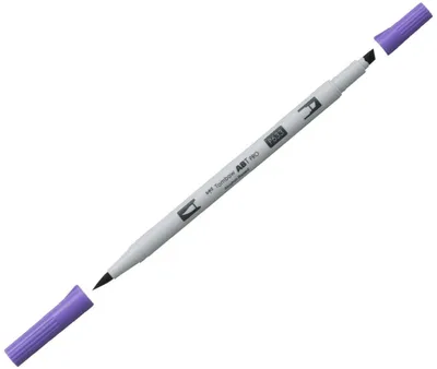 Produktbild von Dual-Fasermaler ABT Pro Keilspitze/Pinselspitze Alkoholbasis deep lavender Packung mit 3 Stück