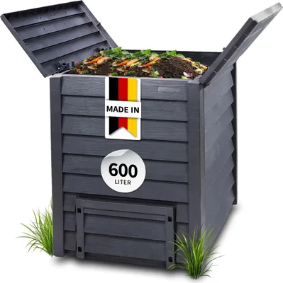 Produktbild von THERMO WOOD Komposter 600 L anthrazit-braun