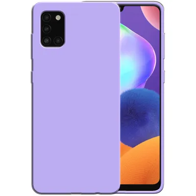 Zdjęcie produktu dla Etui silikonowe Smartphonica do Samsung Galaxy A31 z miękkim wnętrzem - fioletowe