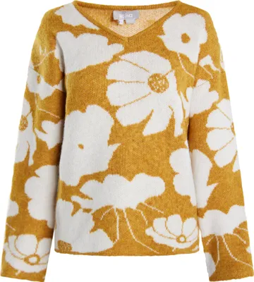 Image de Pull pour femme Felipa - jaune, taille M/L