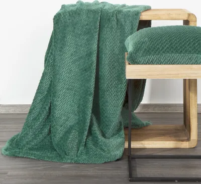 Produktbild von D91 Cindy3 Decke 170x210 cm Dunkelgrün