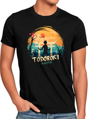 Produktbild von style3 Shoto Todoroki Herren T-Shirt superhero japan acade mia manga