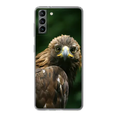 Produktbild von MuchoWow® Handyhülle Schutzhülle Hülle für Samsung Galaxy S21 Plus Adler - Braun - Raubvogel Silikon Softcase Handy Hülle - Handy-Tasche