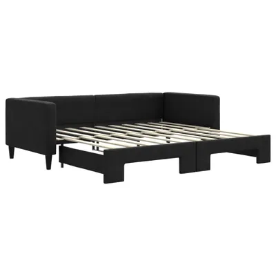 Obrázok produktu pre vidaXL Rozkladacia posteľ čierna 90x190 cm Látka