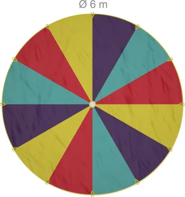 Produktbild von Kinder-Regenbogenfallschirm, 600 cm Durchmesser