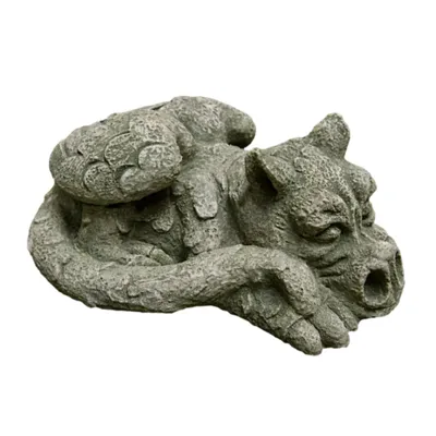 Produktbild von Drache Schlafend aus Steinguss Neu Frostfest Witterungsbeständig Steinfigur für den Garten Tierfigur PO-765