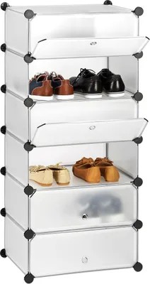 Zdjęcie produktu dla relaxdays 10021962_50 relaxdays Schuhschrank transparent/transparent