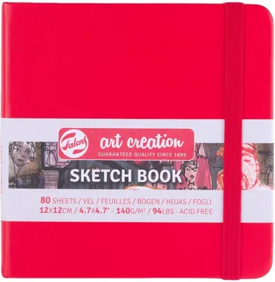 Image de Royal Talens 9314204M ROYAL TALENS Carnet de croquis Art Creation, 120 x 120 mm, rouge