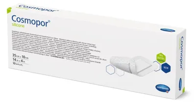 Produktbild von Cosmopor silicone Wundverband 10x35 cm 10 St