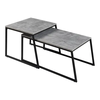 Produktbild von Satztisch 'Hyllestad' 2er Set Schwarz/Betonoptik