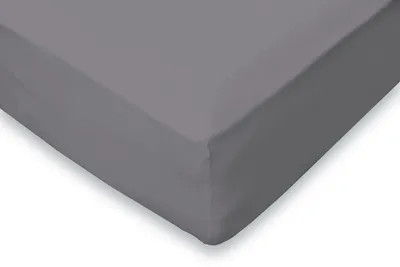 Produktbild von Eleganzzz Spannbetttuch Flanell – Anthrazit  – 160x200  – 35 cm Eckhöhe – 100% Baumwolle – warm & weich