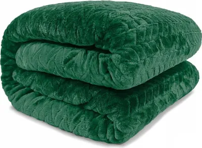 Zdjęcie produktu dla Koc Narzuta FUERO 200x220 cm Ciemno Zielony