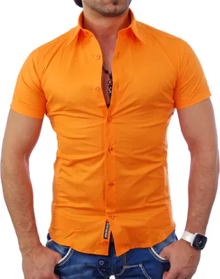 Produktbild von Reslad Herren Hemd Short Dayton RS-7020 Orange 2XL