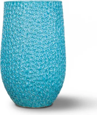 Zdjęcie produktu dla Doniczka ceramiczna Provencelia PARIS Jasnoniebieski, Ø39 cm x H63 cm, mrozoodporna