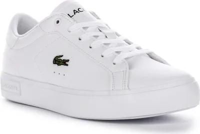 Produktbild von Lacoste Power Court Signature Soft Upper Synthetik Sneaker in Weiß – 5,5 UK - 39 EU - 6,5 US / Weiß