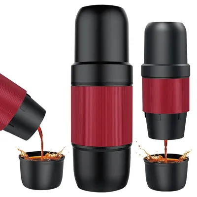 Produktbild von Espresso-Maschine, 2000 mAh Akku, 8 Bar Druck, kompatibel mit gängigen Kapseln, 2 Minuten Schnellbrühen,leicht und langlebig, frischer Kaffee überall