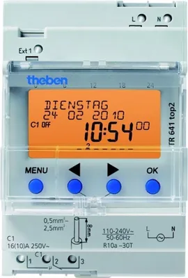 Produktbild von THEBEN Schaltuhr digi 230VAC 1kan Wechs 70800h REG