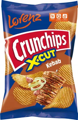 Zdjęcie produktu dla Crunchips Chipsy ziemniaczane o smaku kebaba 140 g