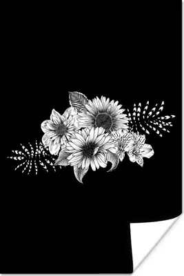 Produktbild von MuchoWow® Poster Blumen - Vintage - Natur 120x180 cm - Kunstposter