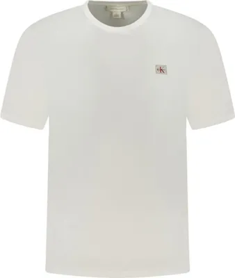 Produktbild von Weißes Herren Kurzarm-T-Shirt, Rundhals, Applikation & Logo