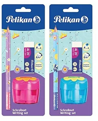 Produktbild von Famanu Starterset Schreibstift, Radiergummi und Anspitzer - Schulbedarf