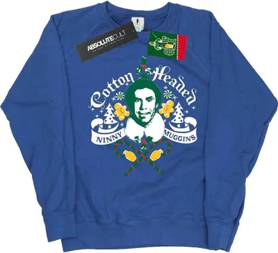 Obrázok produktu pre Elf - mikina "Bavlna Headed Ninny Muggins" pre ženy BI5587 (S) (Kráľovská modrá)
