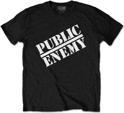 Produktbild von Public Enemy - Logo Uni Kleines T-Shirt - Schwarz