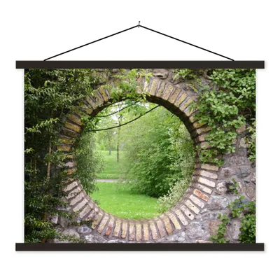Produktbild von MuchoWow® Textilposter Park - Aussicht - Natur 150x113 cm mit schwarzem Rahmen - Wohnzimmer