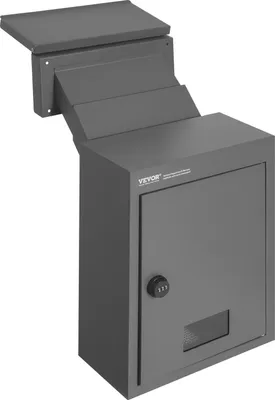 Zdjęcie produktu dla Naścienna skrzynka na listy Wbudowana skrzynka na listy 320x158x430mm ciemnoszara