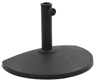 Immagine prodotto di Supporto per ombrellone a forma di semicerchio, da 9 kg, in resina, colore nero