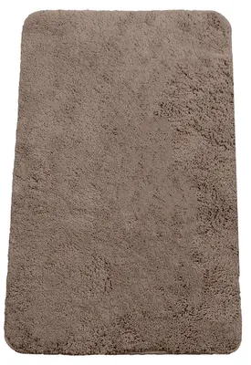 Obrázok produktu pre Omgoods – Obdĺžniková kúpelňová rohož z chenille, 60x90 cm, farba taupe