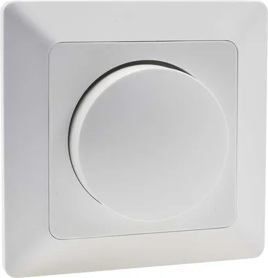 Produktbild von MILOS Dimmer für LED Lampen weiß matt 250V/ 3-60W inkl. Rahmen UP