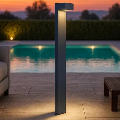 Produktbild von Ideal Lux Gartenpfostenleuchte LED 3000K anthrazit IP65 SIRIO 339634