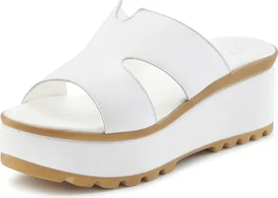 Produktbild von LASCANA Pantolette Sandale, Sommerschuh, Mule, offener Schuh, weiß Größe 42