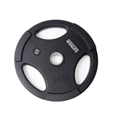 Obrázek produktu pro Olympijský pogumovaný kotouč IRONLIFE Deluxe 25 kg
