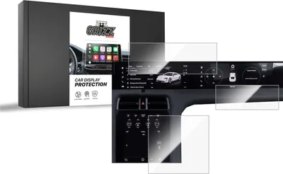 Produktbild von Keramische Autodisplayfolie 3in1 für Porsche Taycan (2019-2025), Grizz Protector