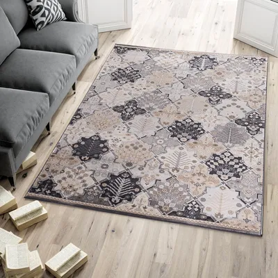 Produktbild von Teppich Orientteppich Klassik Orientalisch Muster - Wohnzimmer -h530a gray - Farbe: Grau, Grösse: 300 x 400 cm